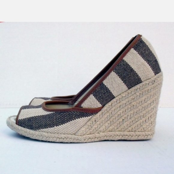 RALPH LAUREN ISIS TAN/NATURAL espadrille wedge Sz 6 - Picture 6 of 6